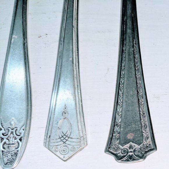 Mixed Lot 9 Antique Silver Plated Flatware Forks, Oxford Holmes & Edwards & More - Picture 7 of 13